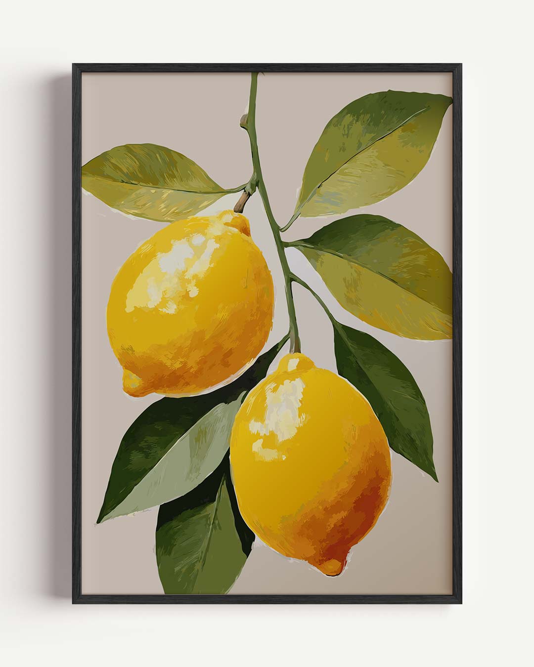 Verfrissende Citrus Kunstposter