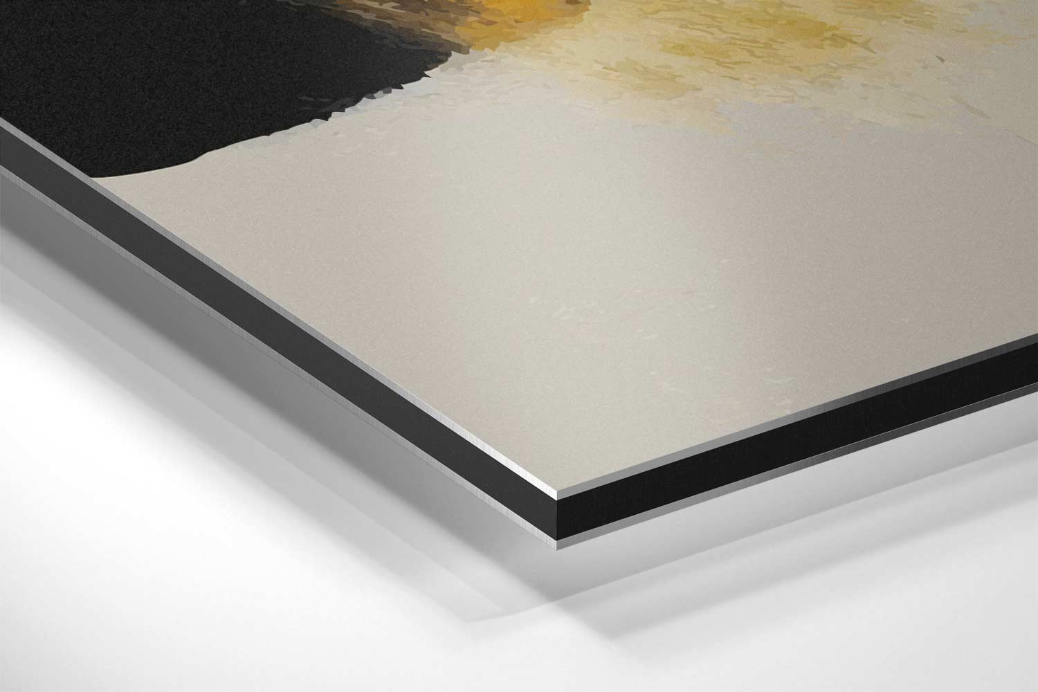Stroom van Oker Kunstwerk-canvas-dibond-plexiglas-wanddecoratie-WallArtistic