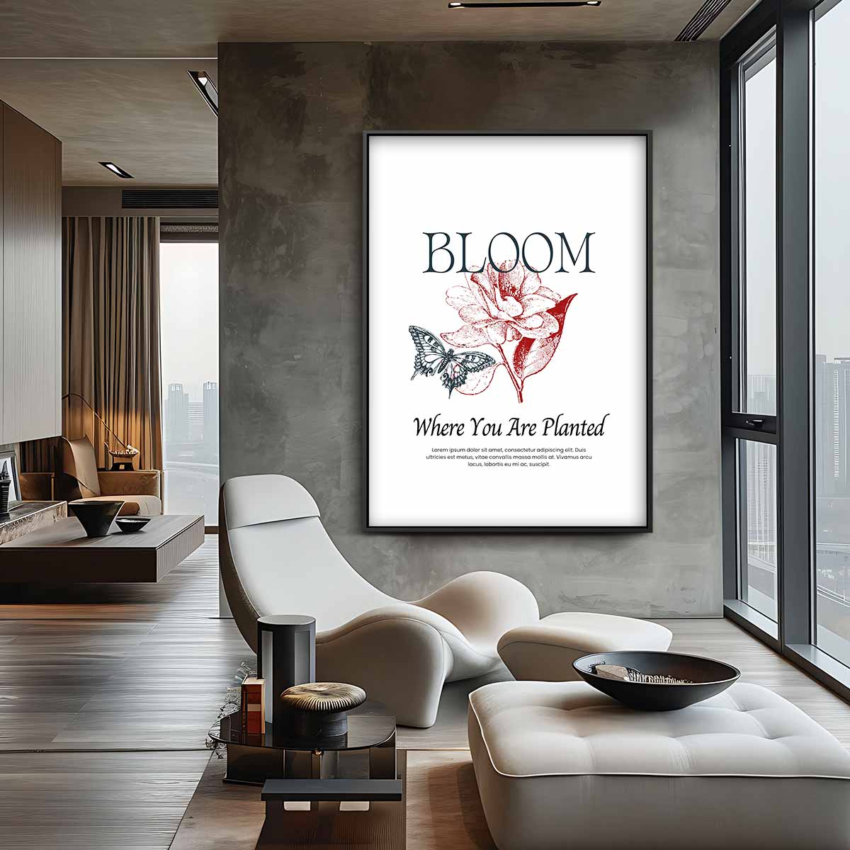 Bloom: Where You Are Planted Kunstwerk-canvas-dibond-plexiglas-wanddecoratie-WallArtistic