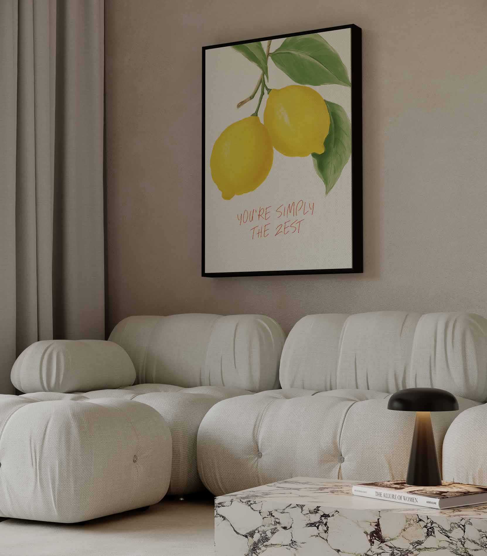 Frisse Citroenvibes Poster