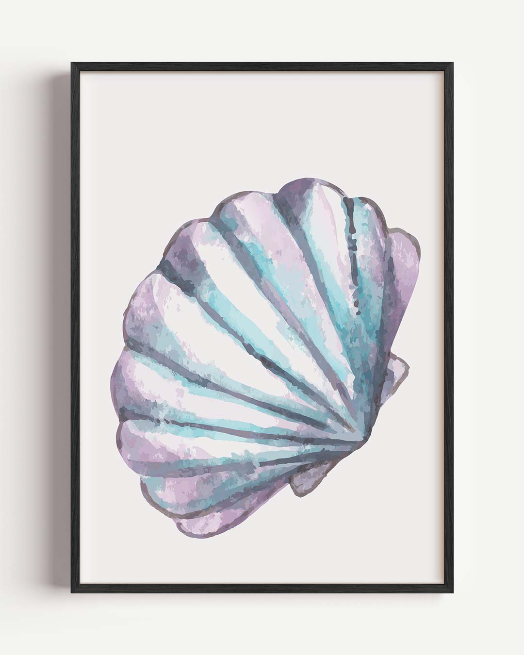 Pastelkleurige Schelp Poster