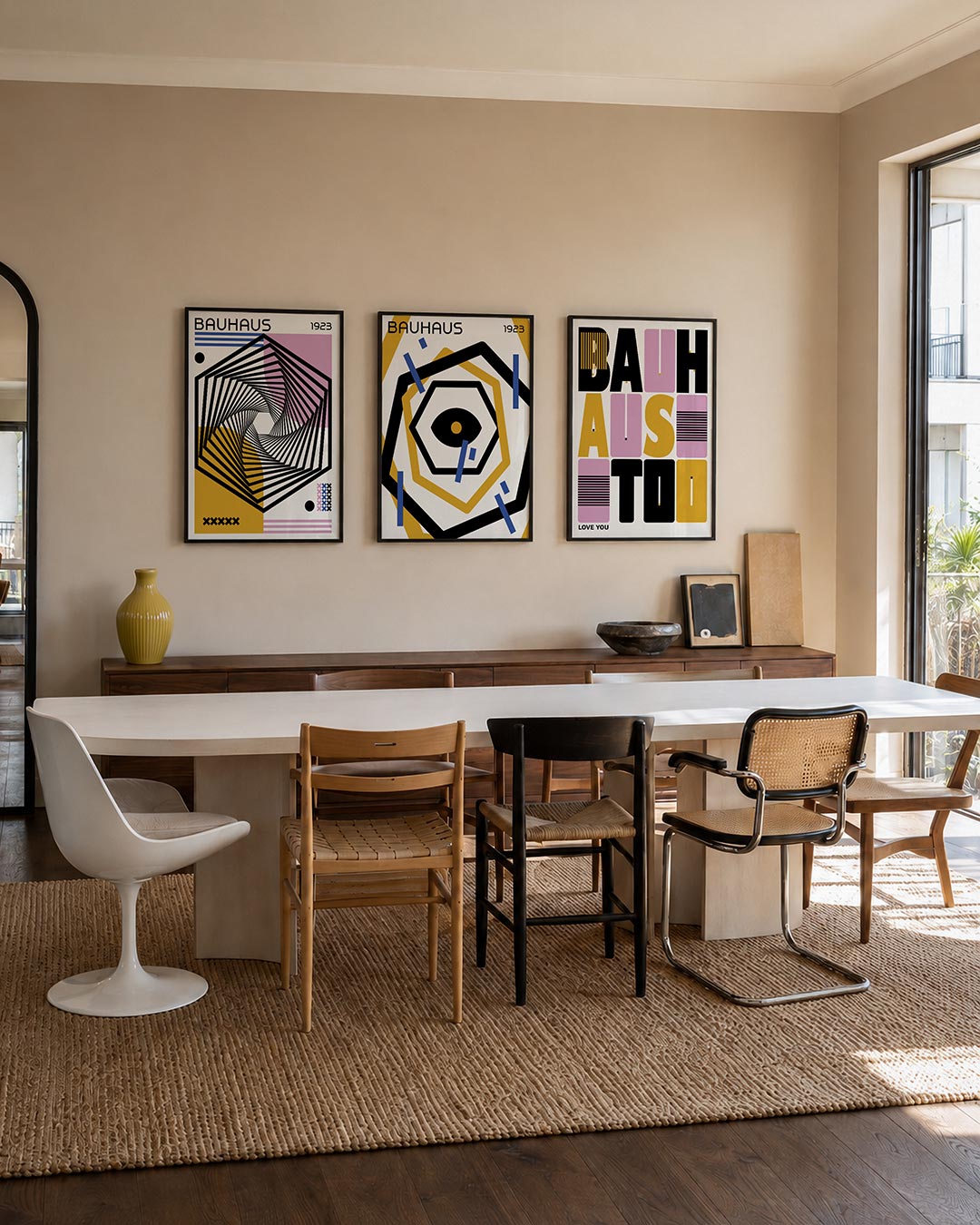 Vorm en kleurenspel Posterset