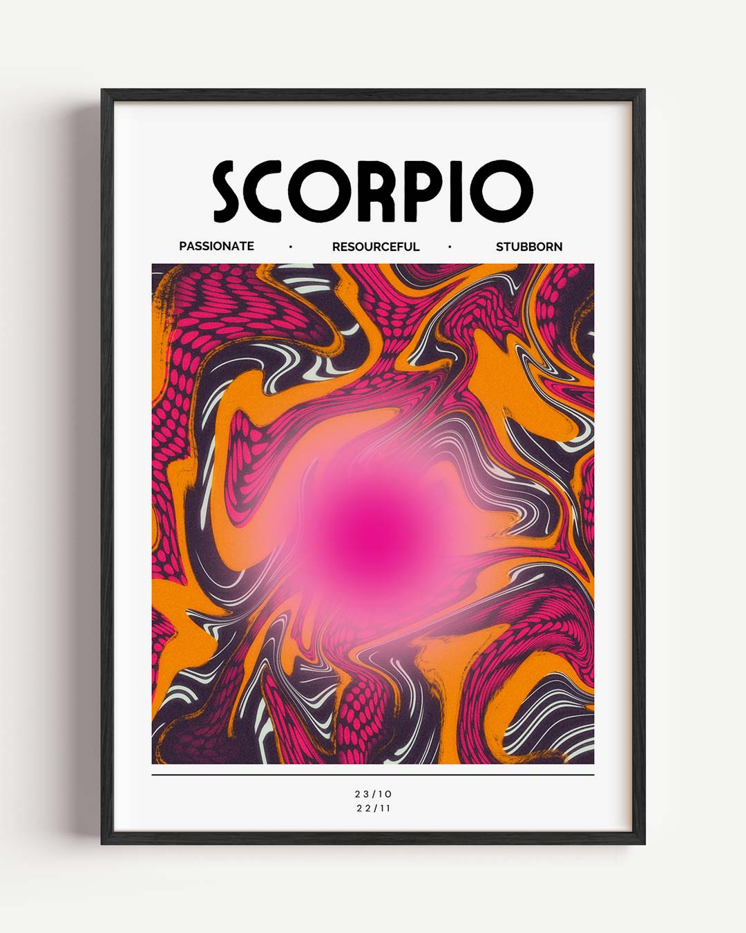 Scorpio Abstracte Poster