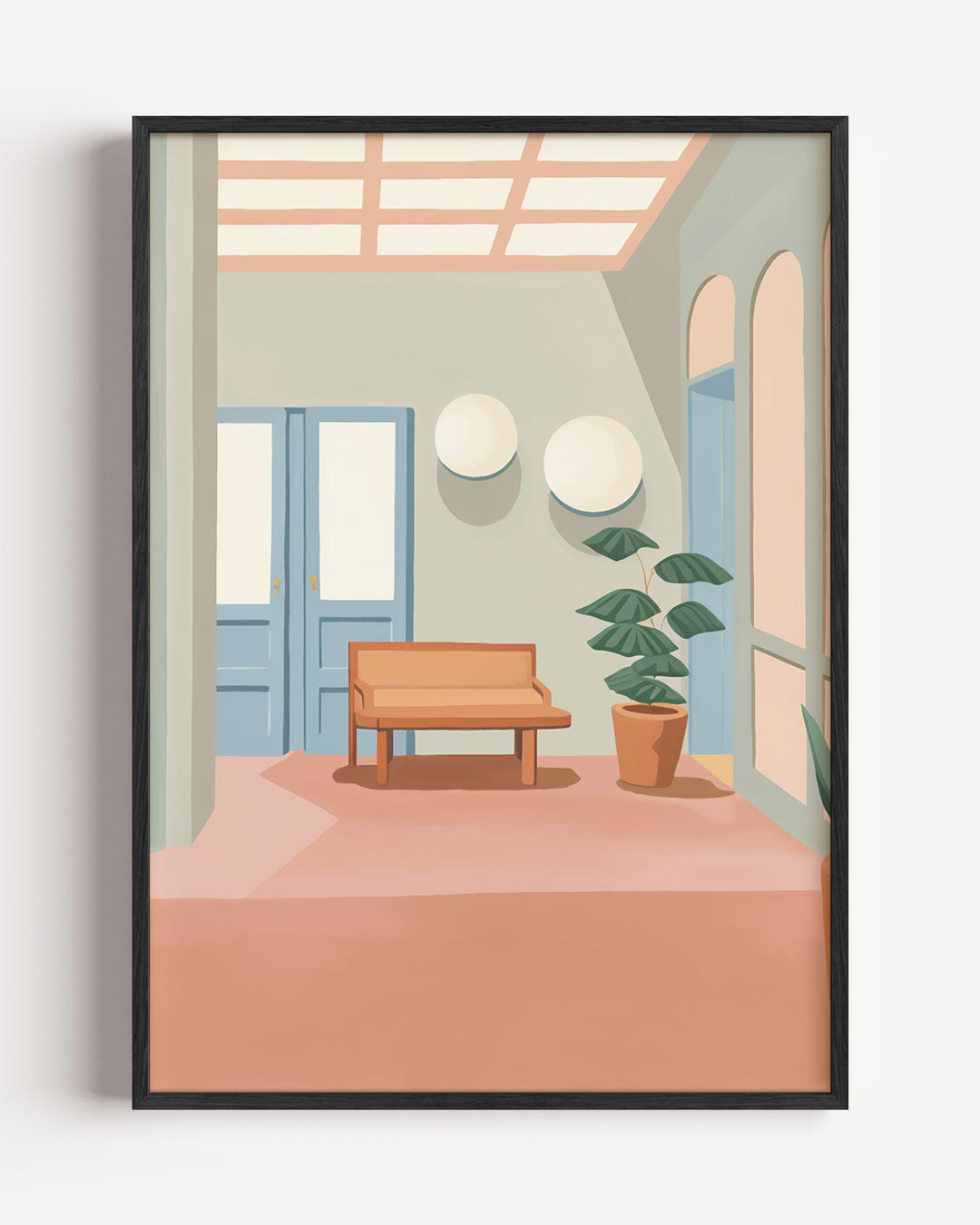 Stijlvolle Interieur Oase Poster-WallArtistic