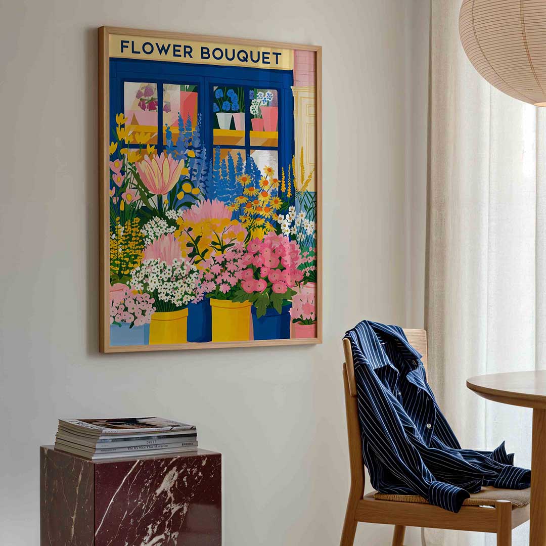 Bloemenwinkel Poster