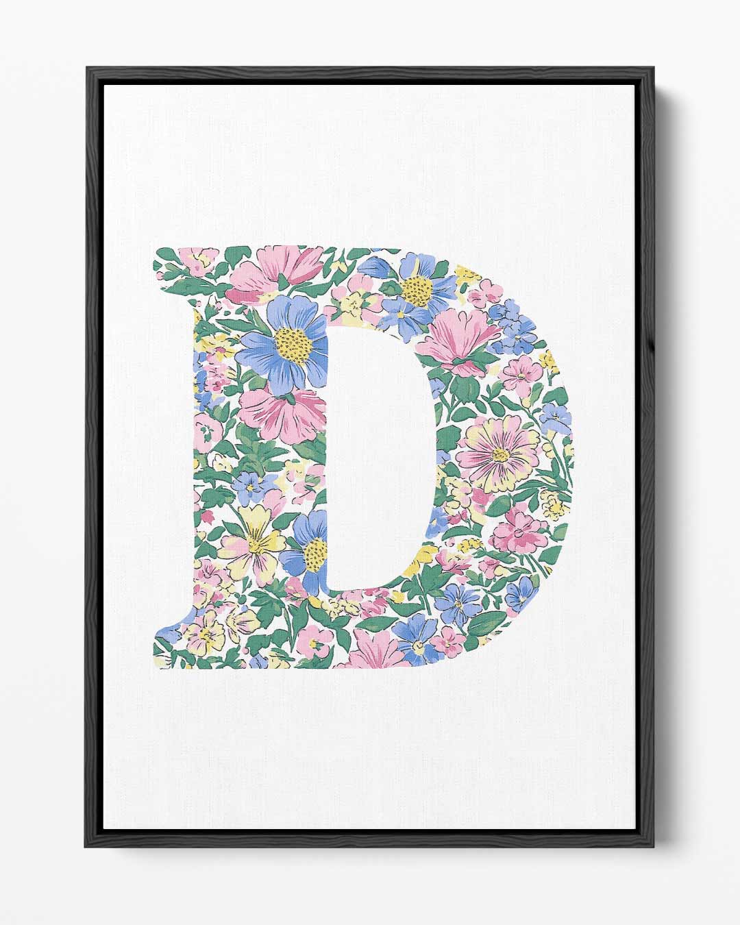 Bloemenpracht in Alfabet Kunstwerk-canvas-dibond-plexiglas-wanddecoratie-WallArtistic