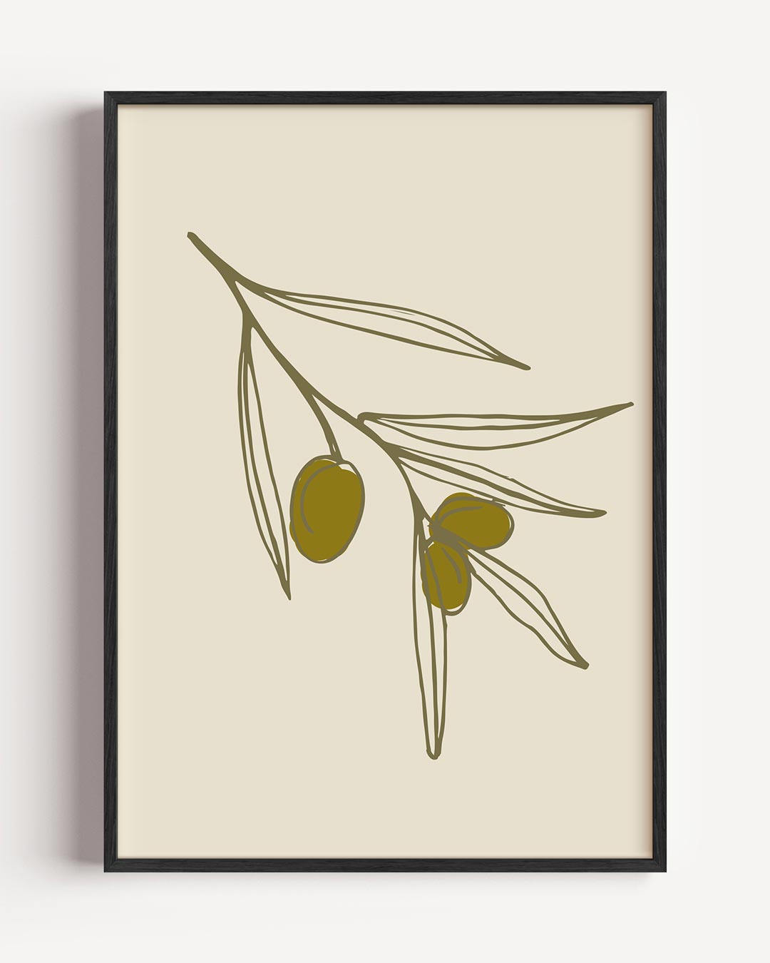 Olijftak Minimalistische Poster-WallArtistic