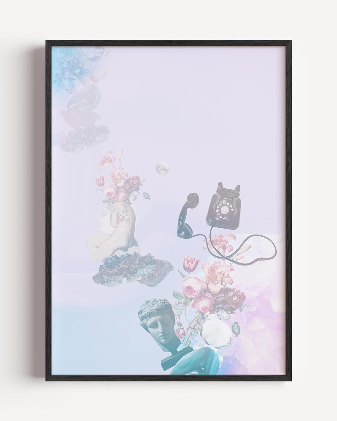 Retro Chique Bloemenkunst Poster-WallArtistic