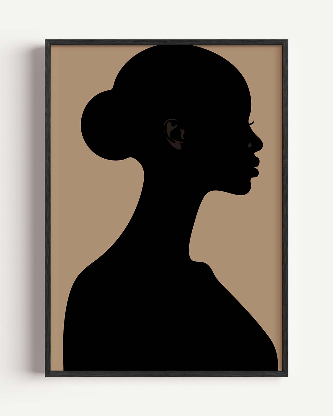 Elegante Vrouwelijke Silhouet Poster