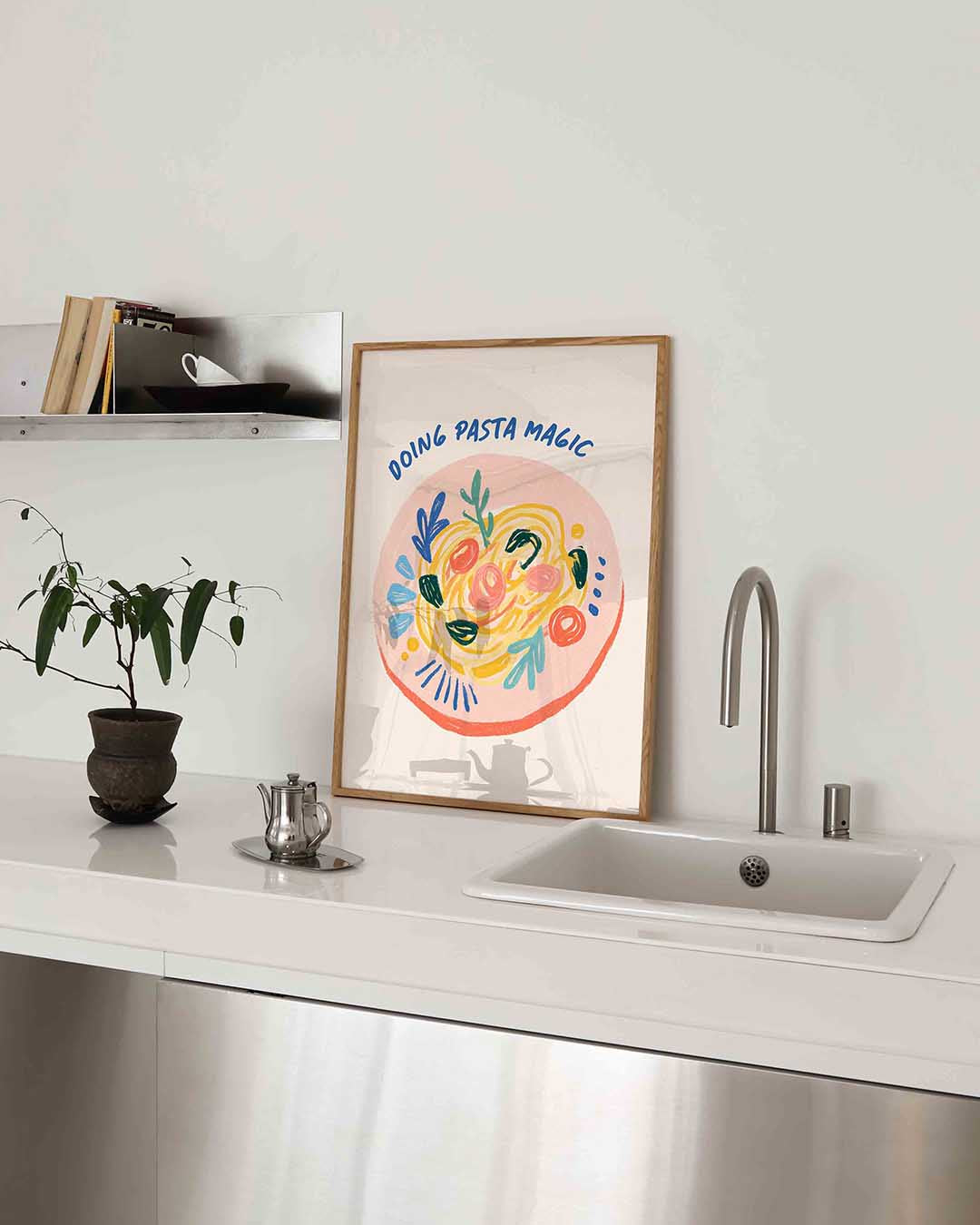 Doing pasta magic Poster