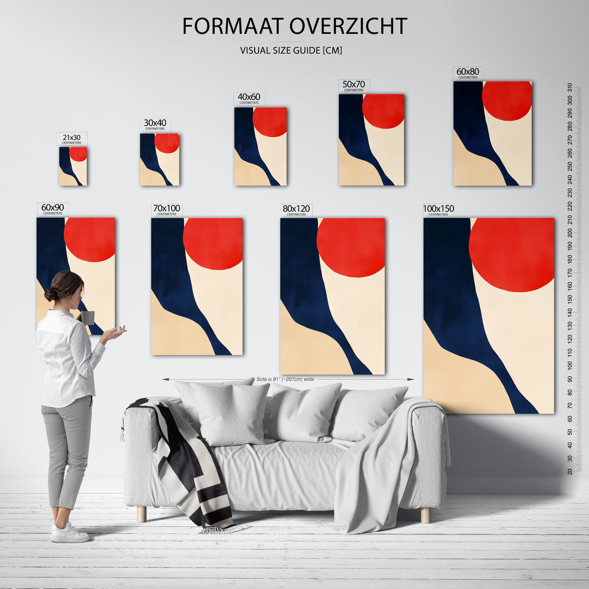 Abstracte vormen Poster
