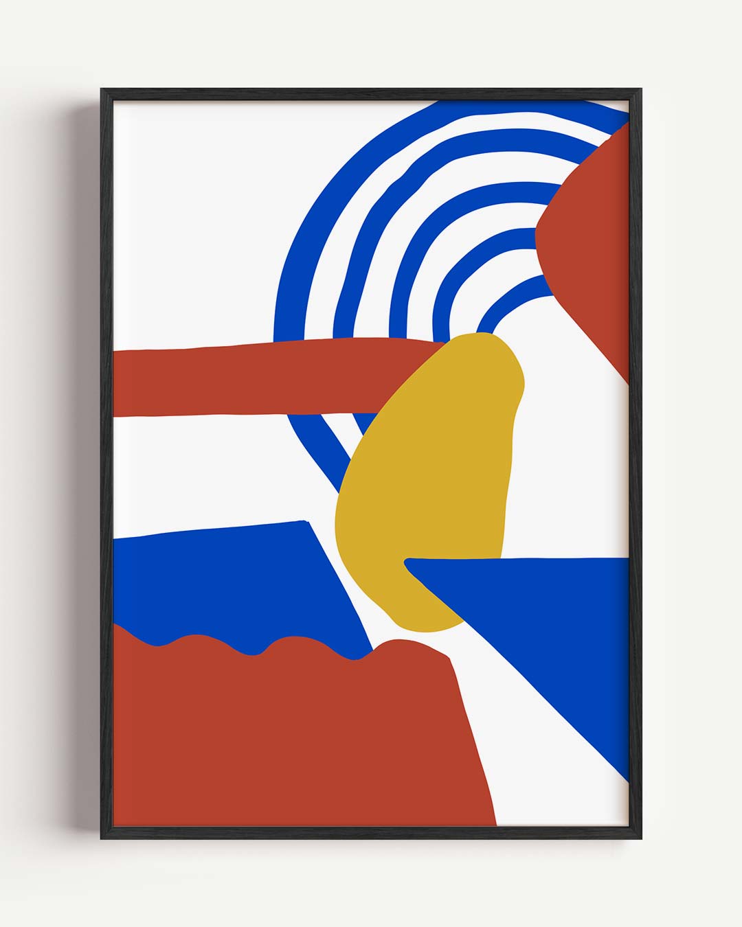 Kleurrijke Abstracte Kunstposter