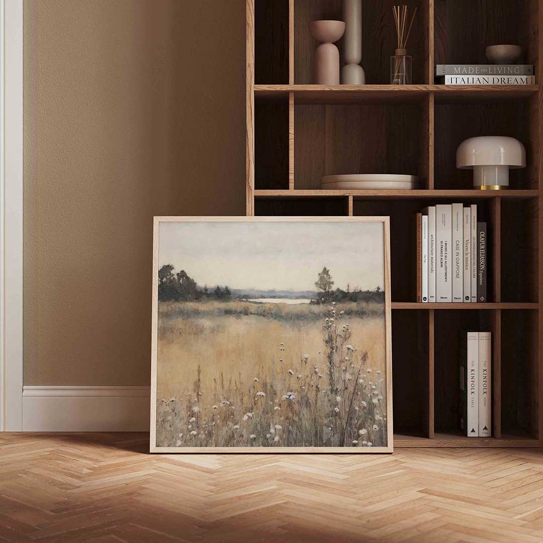 Landschap met bloemen Poster