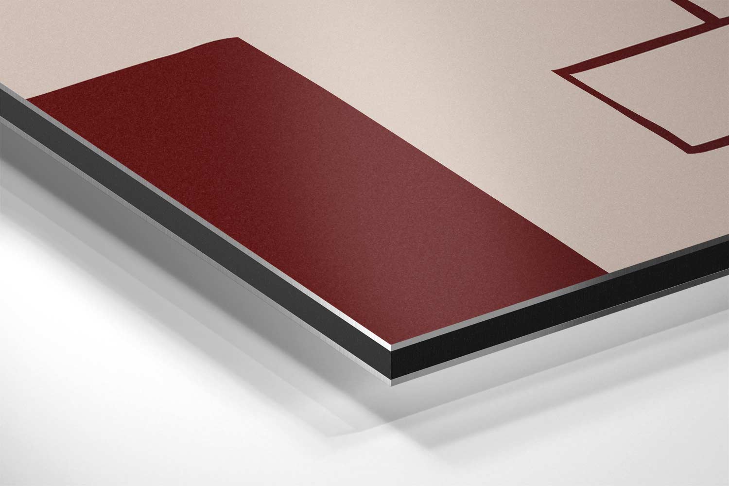 Abstracte Moderne Compositie Kunstwerk-canvas-dibond-plexiglas-wanddecoratie-WallArtistic