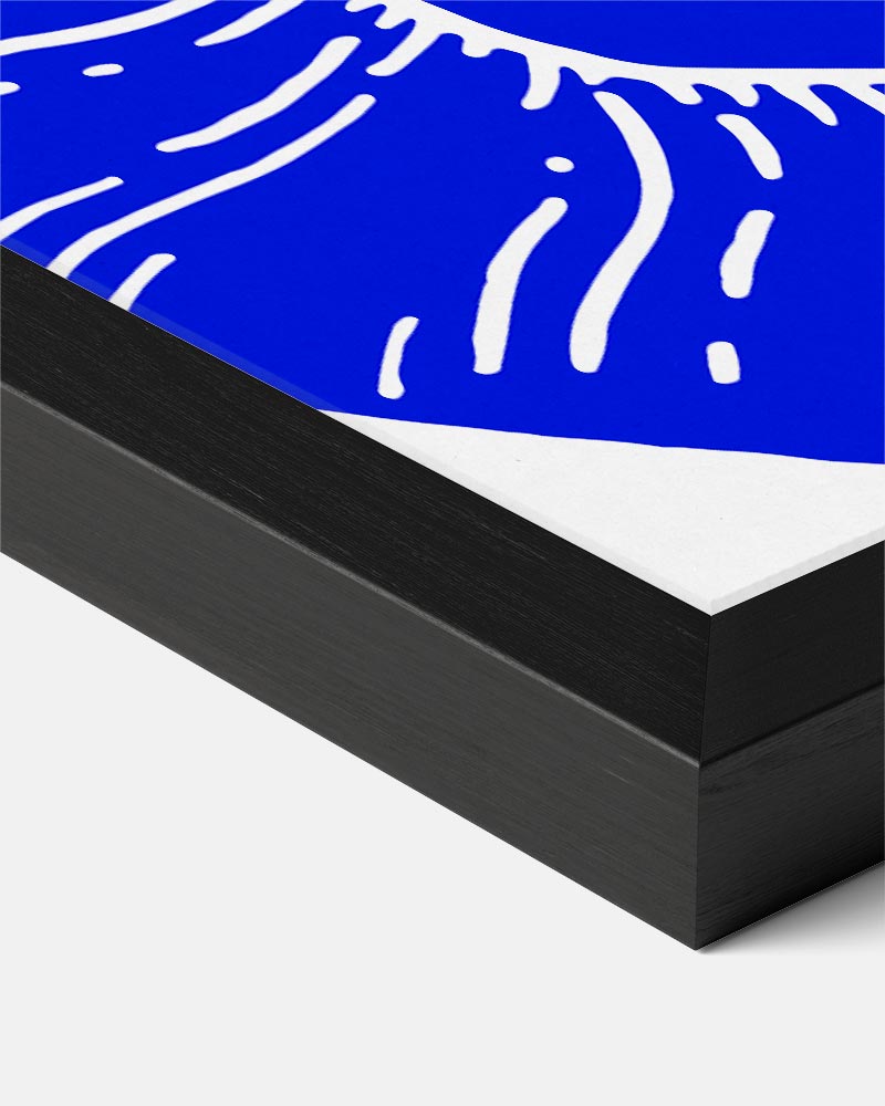 Spiralen in Blauw Poster