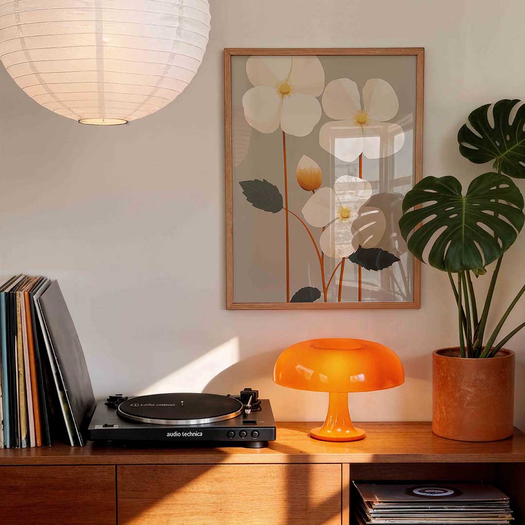Bloemen en bladeren Poster
