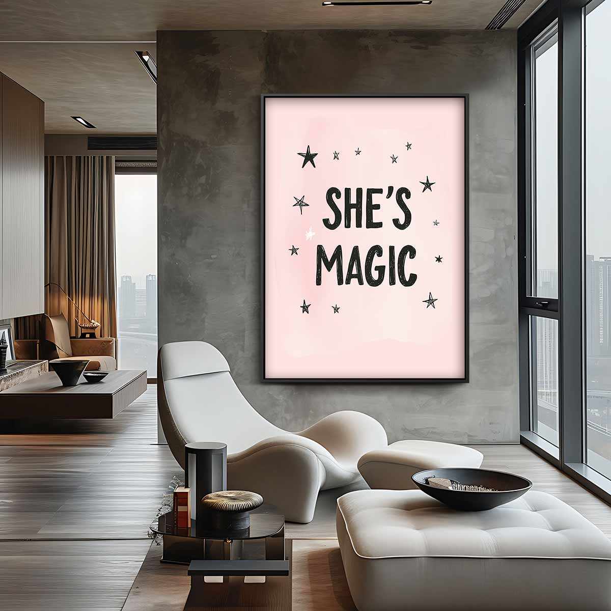 She's Magic Poster Kunstwerk-canvas-dibond-plexiglas-wanddecoratie-WallArtistic