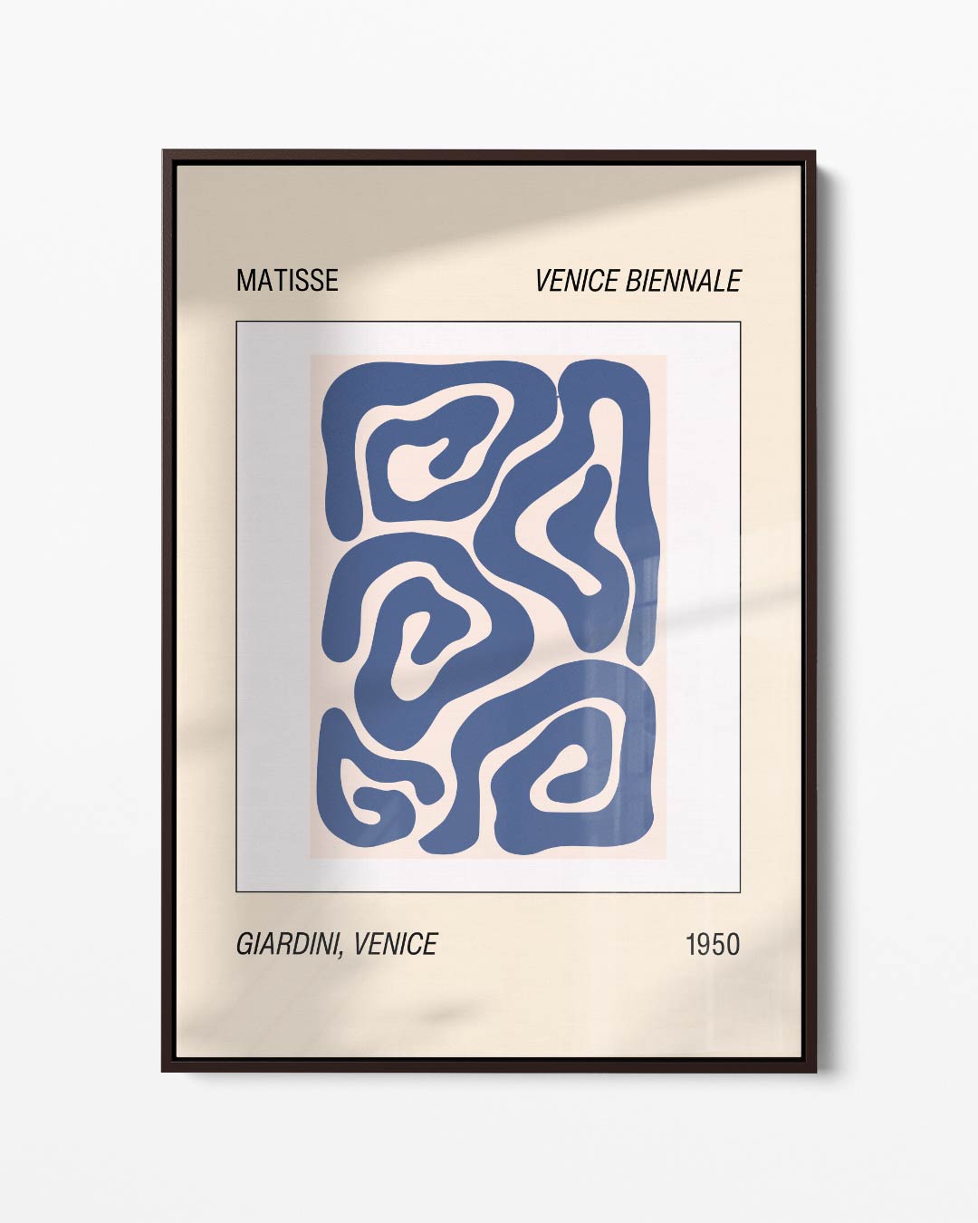 Abstracte Blauwe Patronen Kunstwerk-canvas-dibond-plexiglas-wanddecoratie-WallArtistic