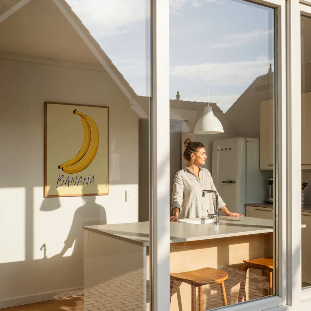 Vrolijke Bananen Poster-WallArtistic