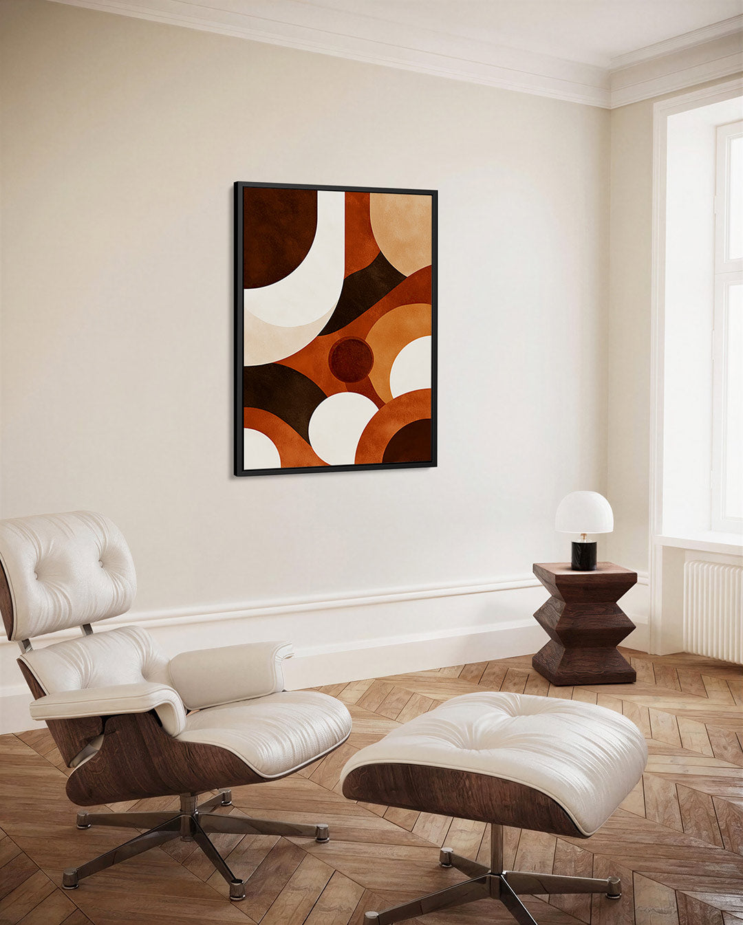 Organische vormen compositie Kunstwerk