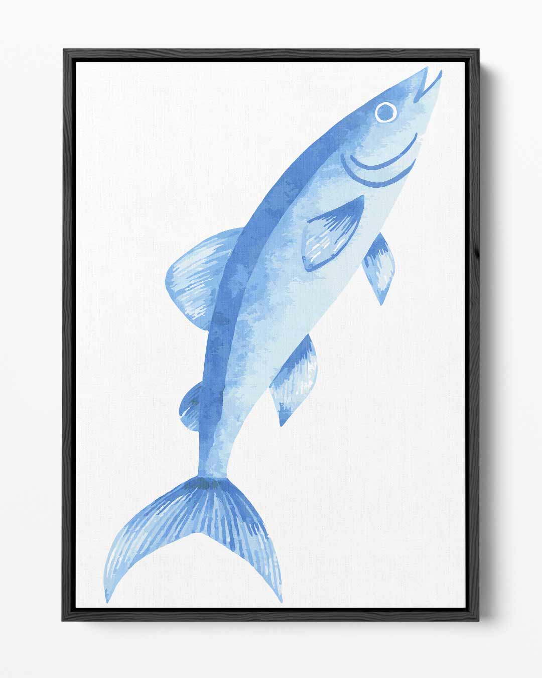 Waterverf Vis Print Kunstwerk-canvas-dibond-plexiglas-wanddecoratie-WallArtistic