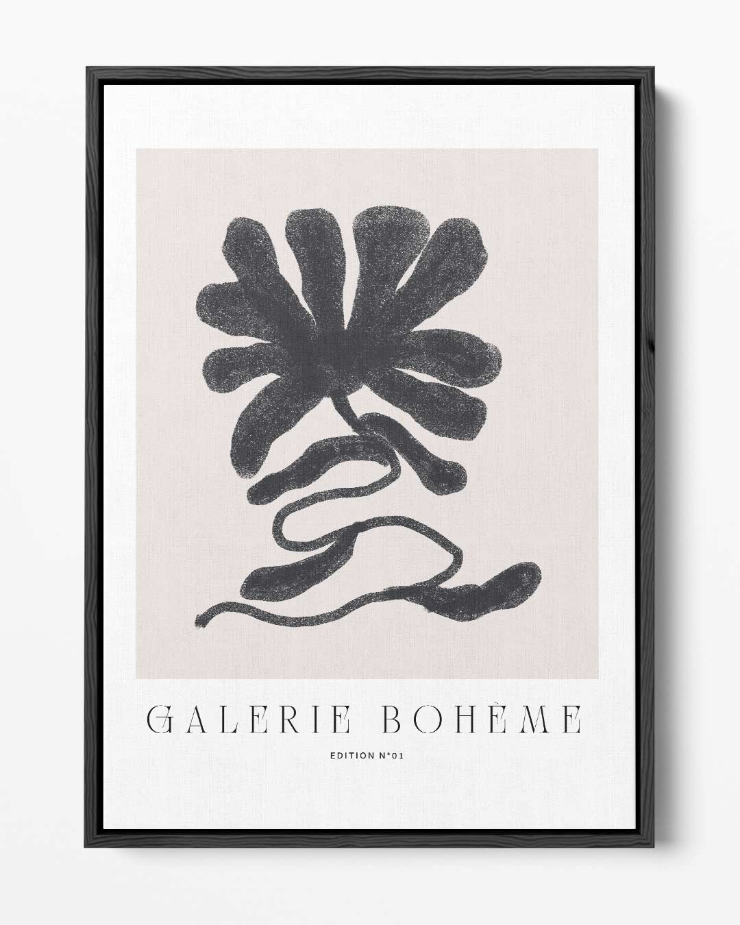 Abstracte Bloem Illustratie Kunstwerk-canvas-dibond-plexiglas-wanddecoratie-WallArtistic