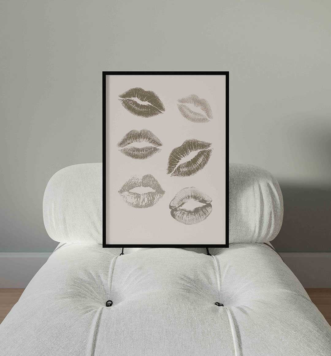 Lippenafdrukken Poster