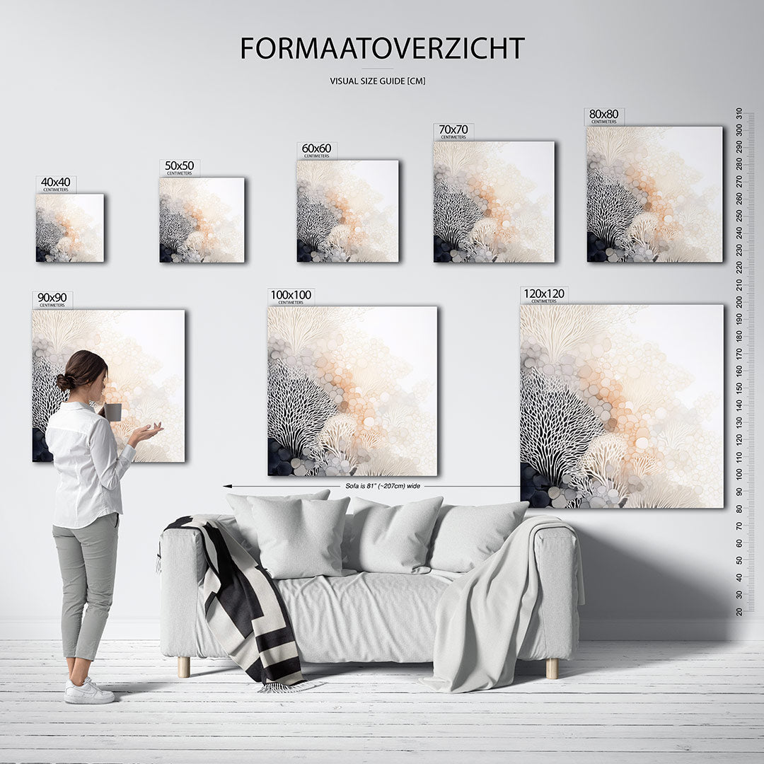 Organische patronen Kunstwerk
