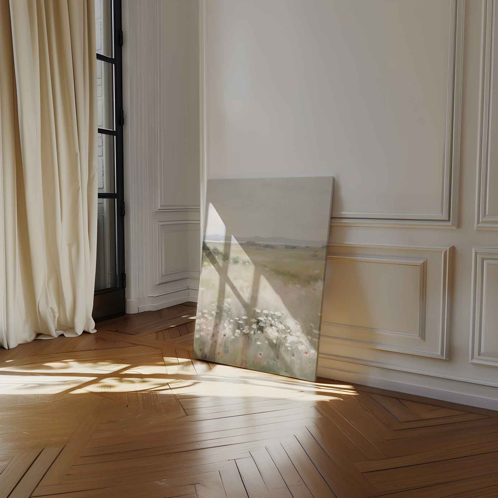 Zomerweide Weerspiegeling Kunstwerk-canvas-dibond-plexiglas-wanddecoratie-WallArtistic