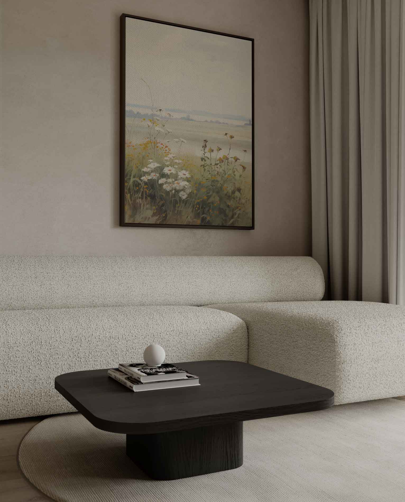 Zomerweelde in het Veld Kunstwerk-canvas-dibond-plexiglas-wanddecoratie-WallArtistic
