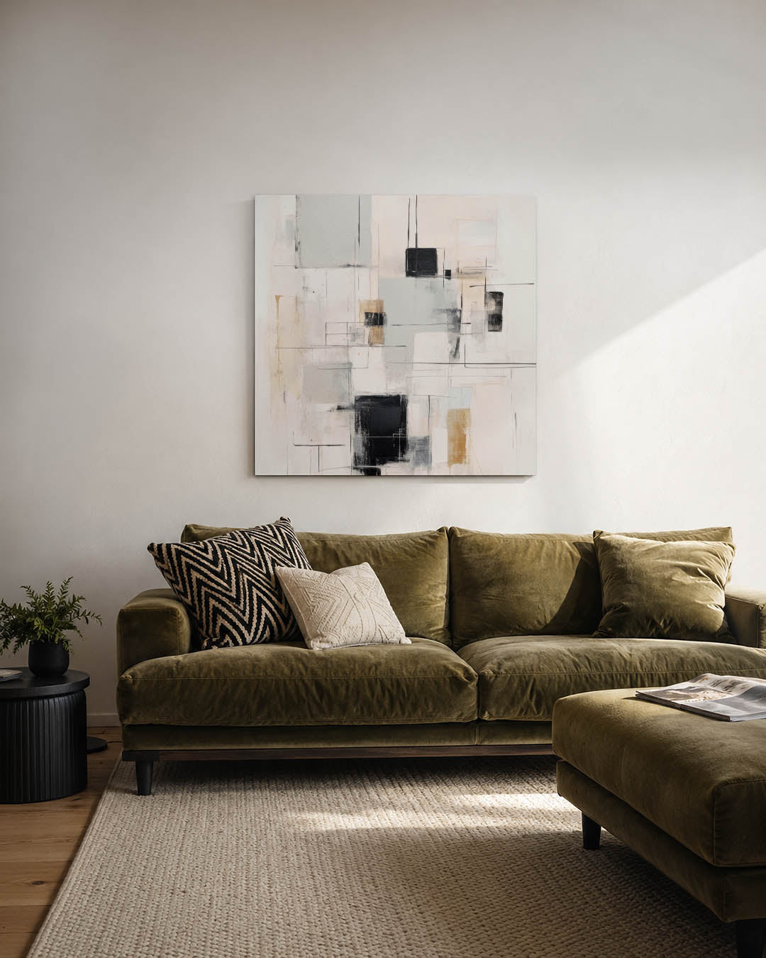 Geometrische lijnen Kunstwerk