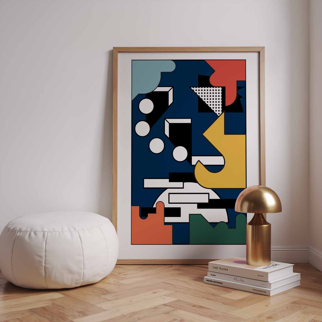 Retro Geometrische Kunstposter