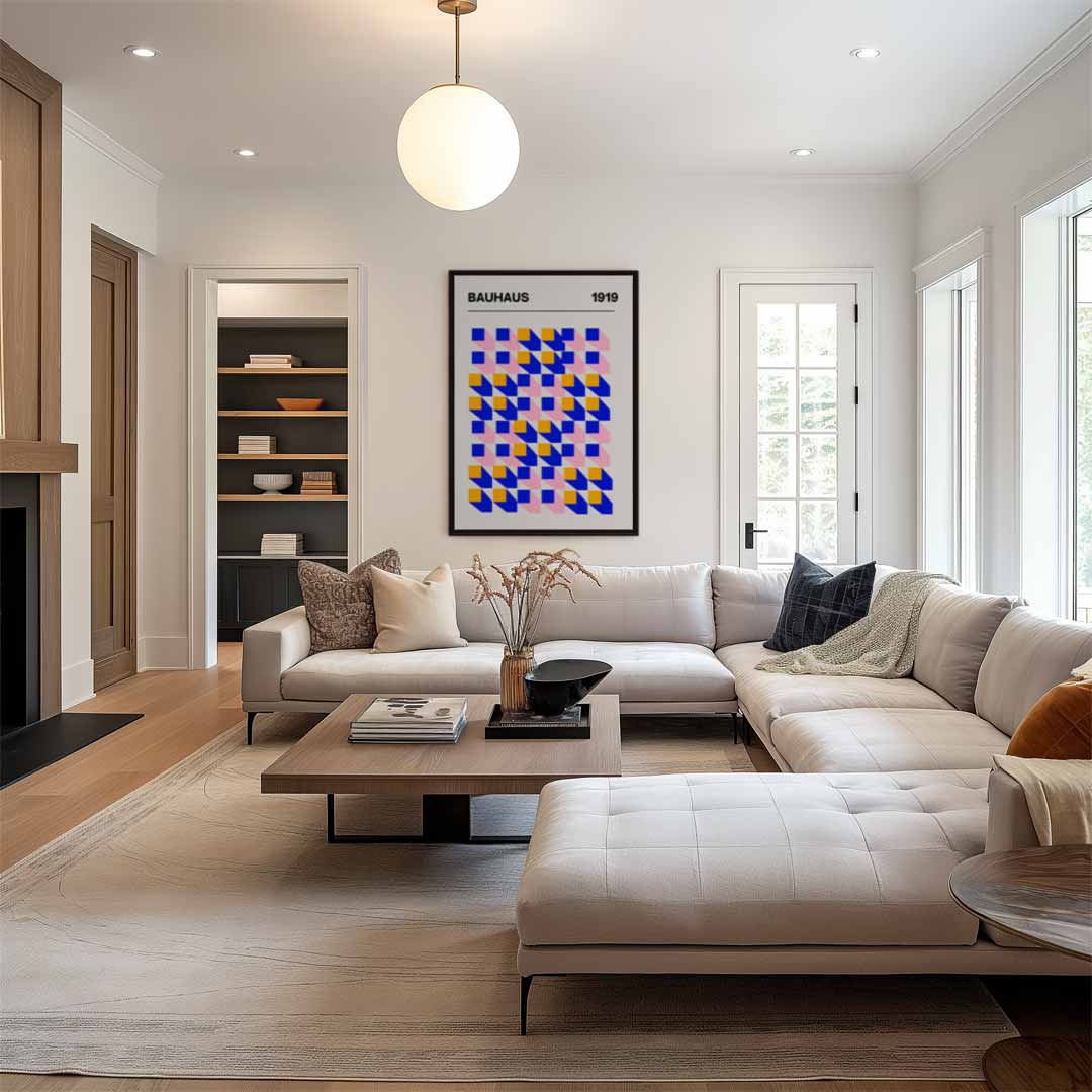 Bauhaus Geometrische Patronen Poster Kunstwerk