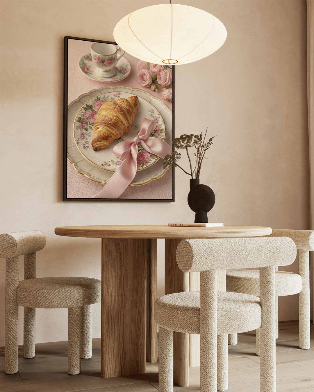 Elegant Ontbijt Sfeerbeeld Kunstwerk-canvas-dibond-plexiglas-wanddecoratie-WallArtistic
