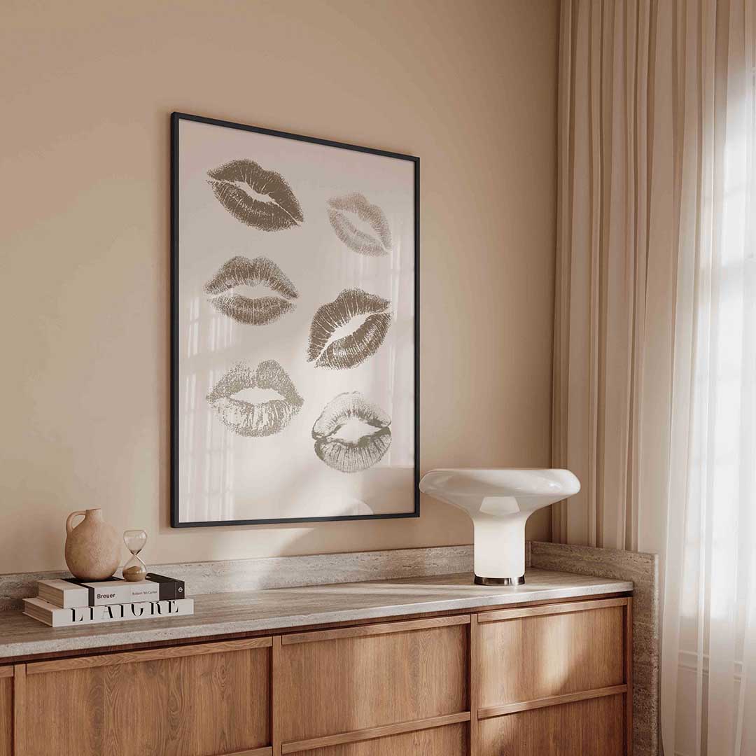 Lippenafdrukken Poster