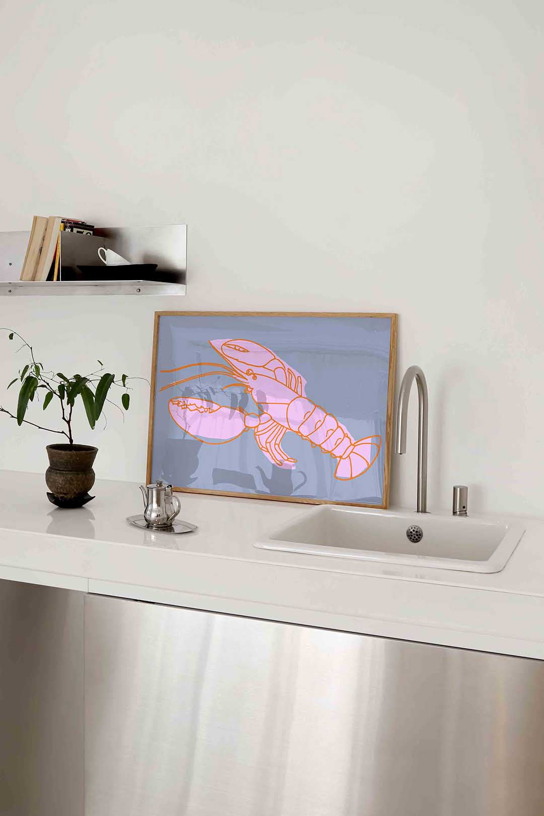 Kreeft illustratie Poster