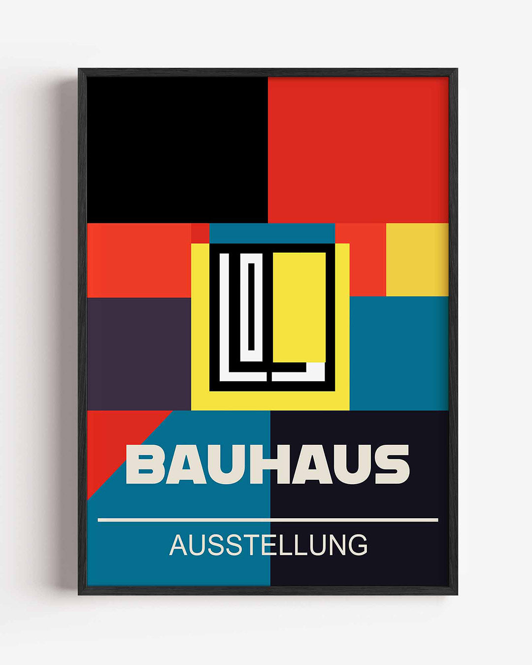Kleurvlakken en lijnen Poster