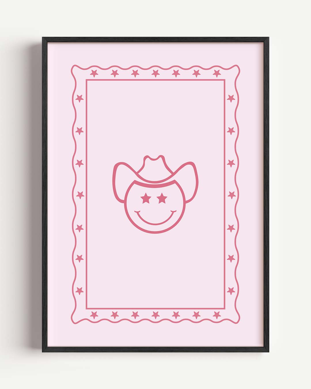 Vrolijke Cowboy Sterren Poster