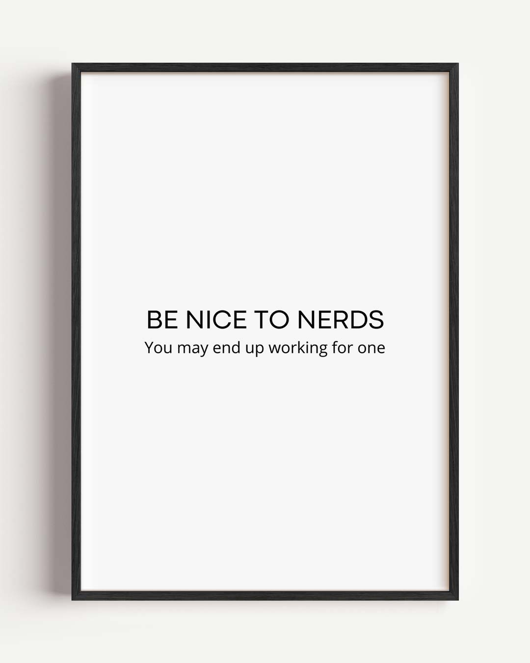 Motiverende Nerds Quote Poster