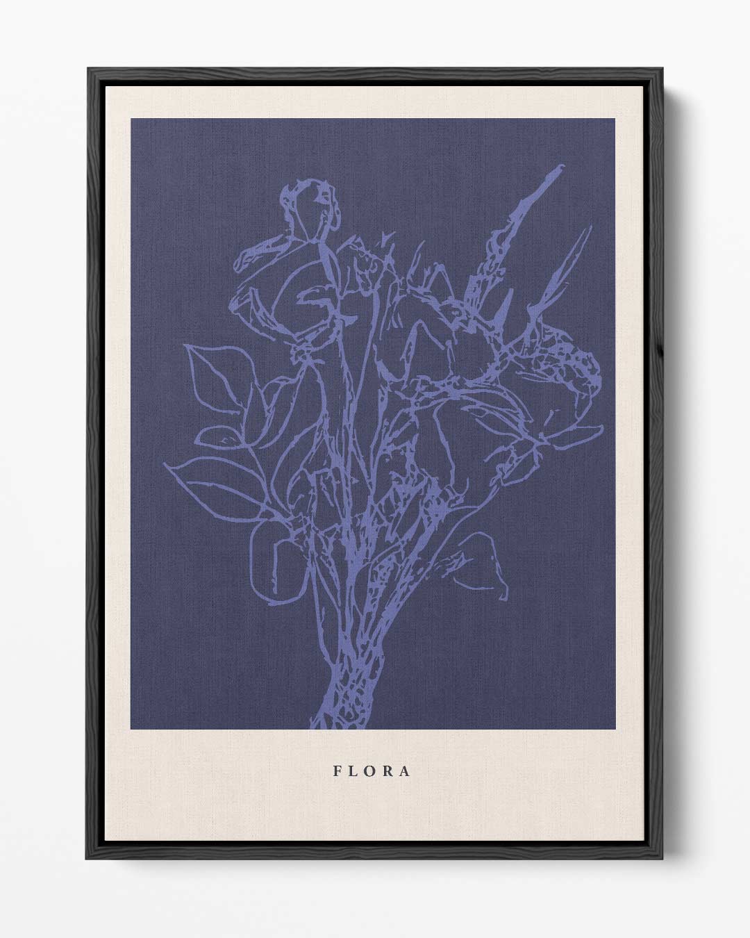 Bloemenpracht in Blauw Kunstwerk-canvas-dibond-plexiglas-wanddecoratie-WallArtistic