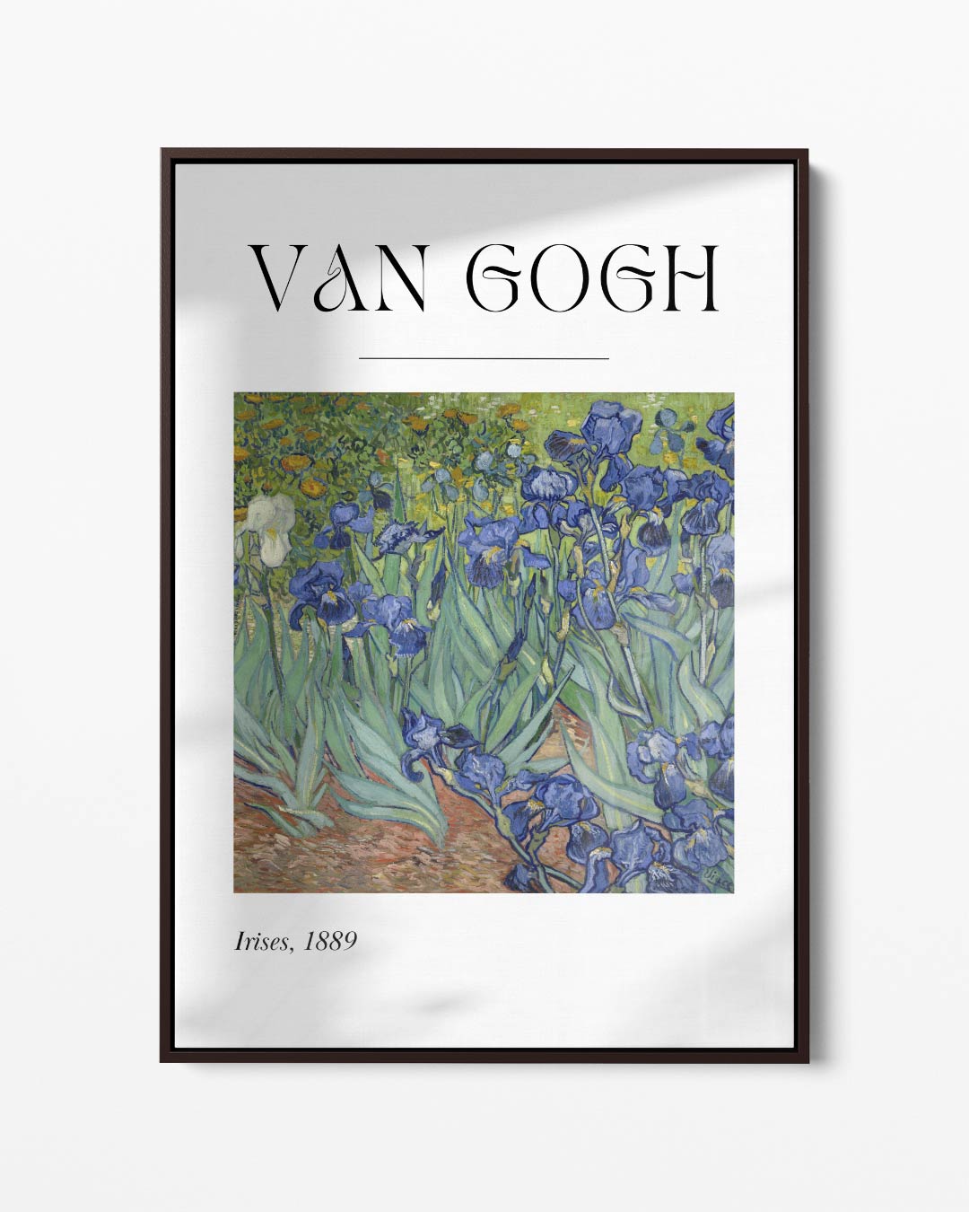 Van Gogh's Irissen 1889 Kunstwerk-canvas-dibond-plexiglas-wanddecoratie-WallArtistic