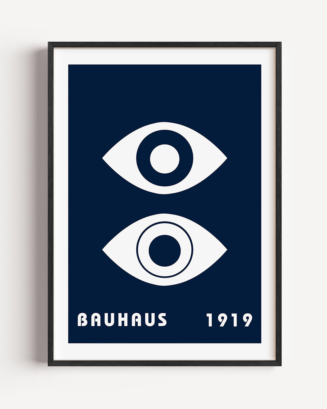 Oogvormen en tekst Poster