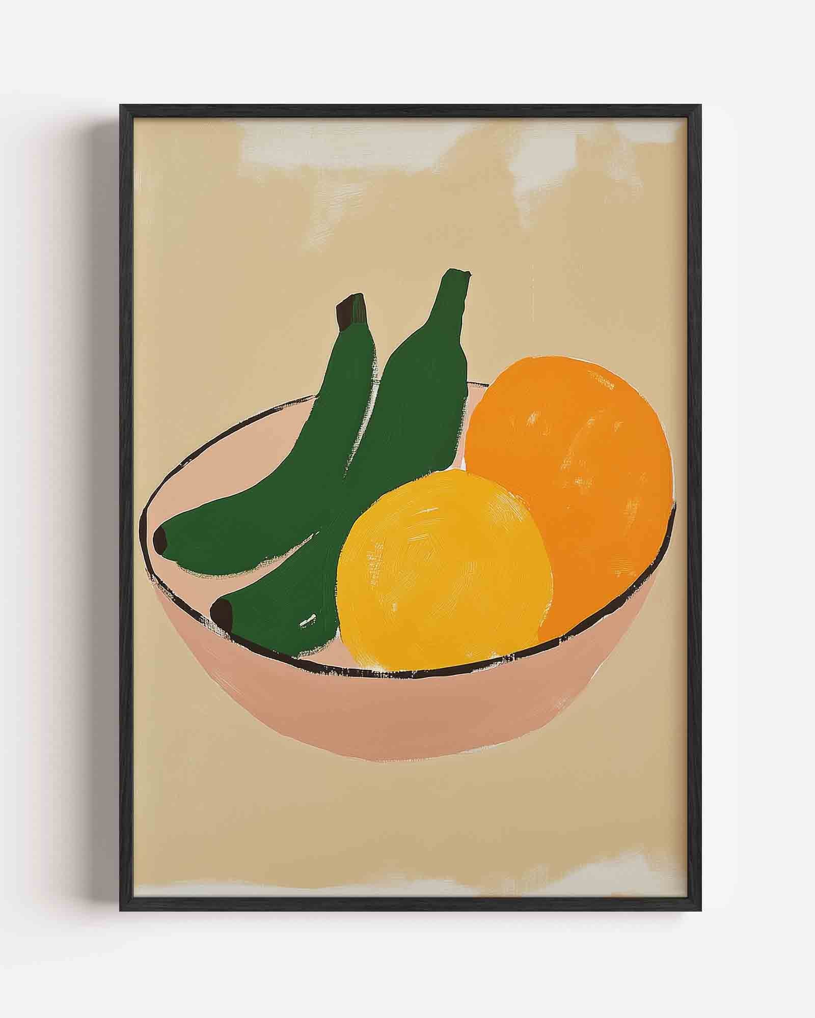 Fruit in schaal Poster