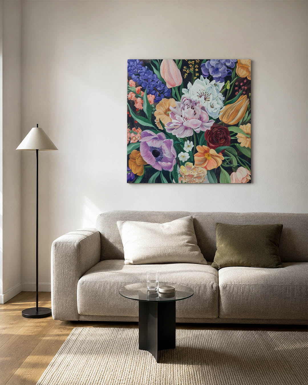 Bloemenexplosie Kunstwerk