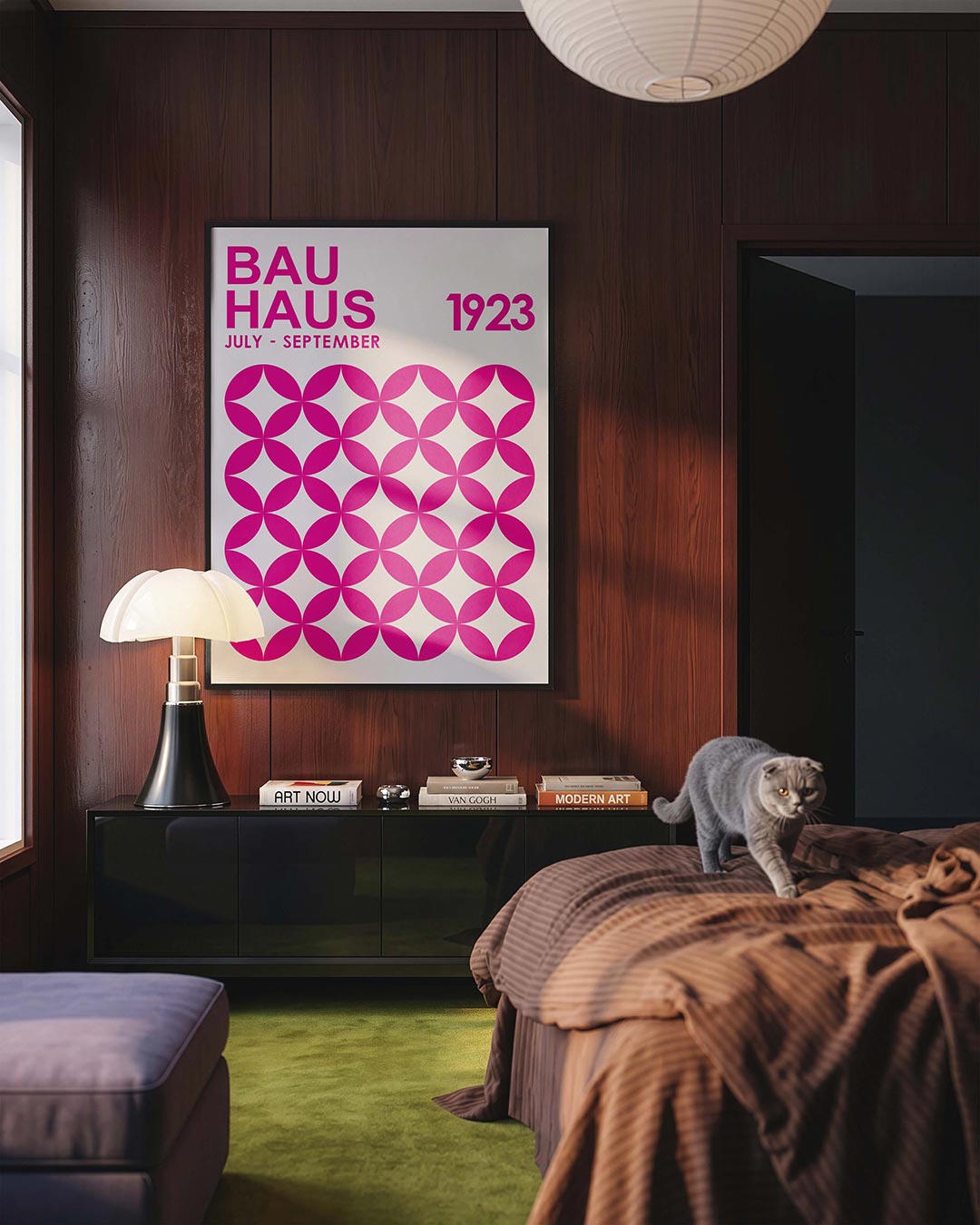 Cirkelpatroon herhaling Poster