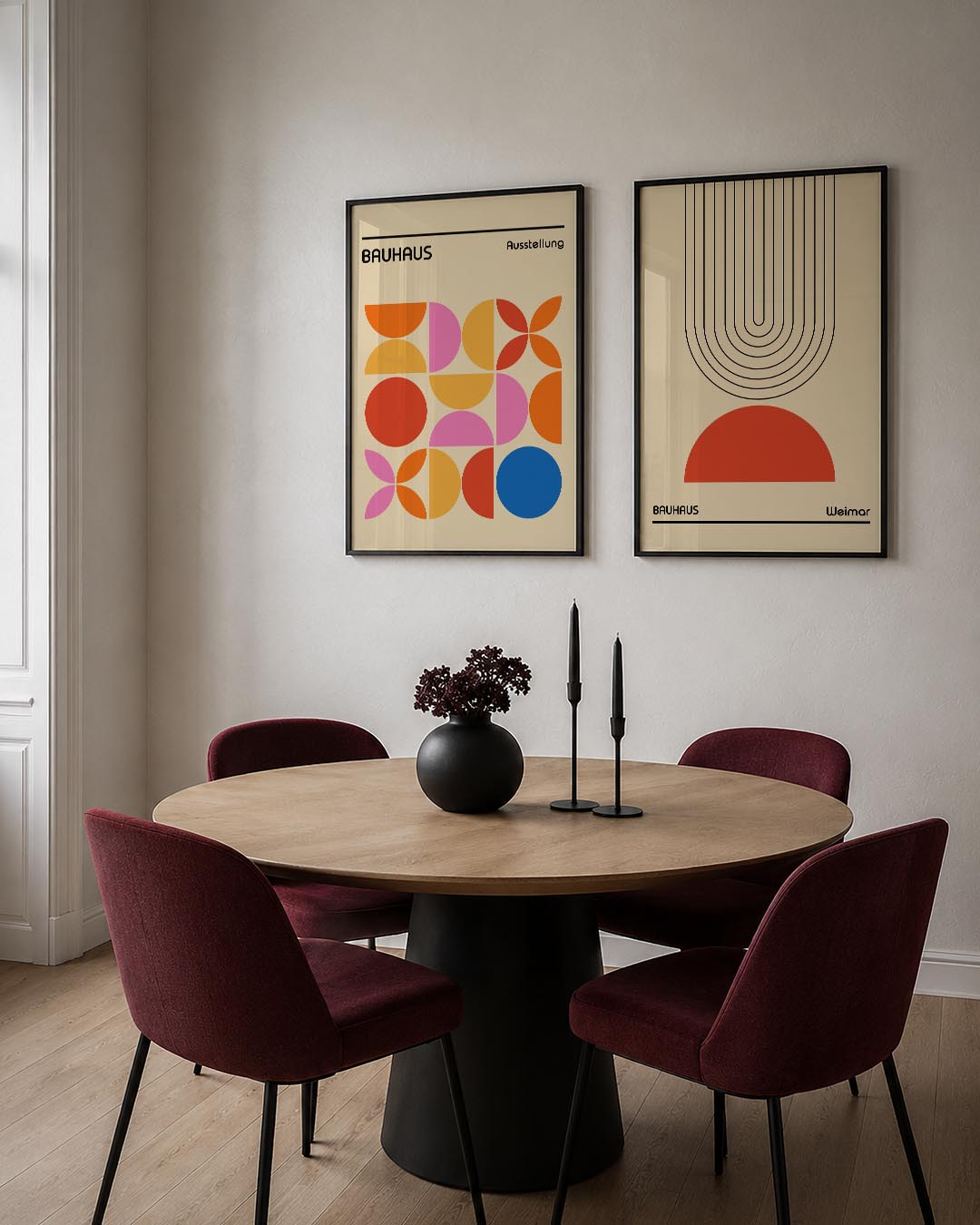 Vorm en kleurenspel Posterset