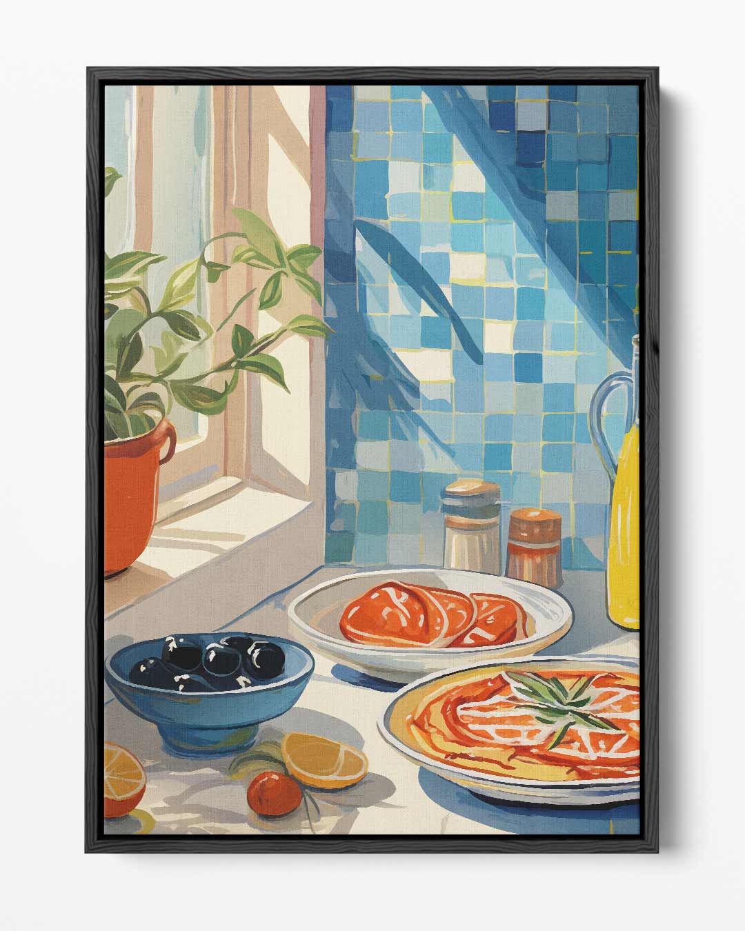 Zonovergoten Keuken Moment Kunstwerk-canvas-dibond-plexiglas-wanddecoratie-WallArtistic
