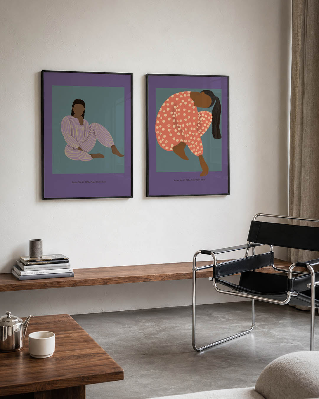 Zittende figuur Posterset