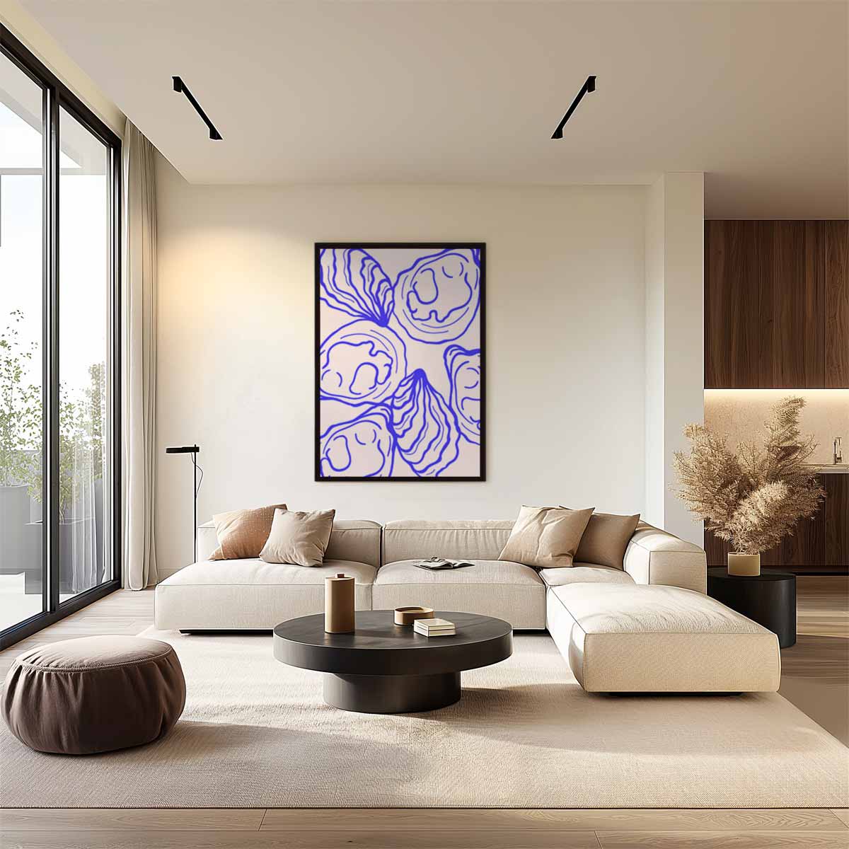 Abstracte Schelpen Kunstwerk-canvas-dibond-plexiglas-wanddecoratie-WallArtistic