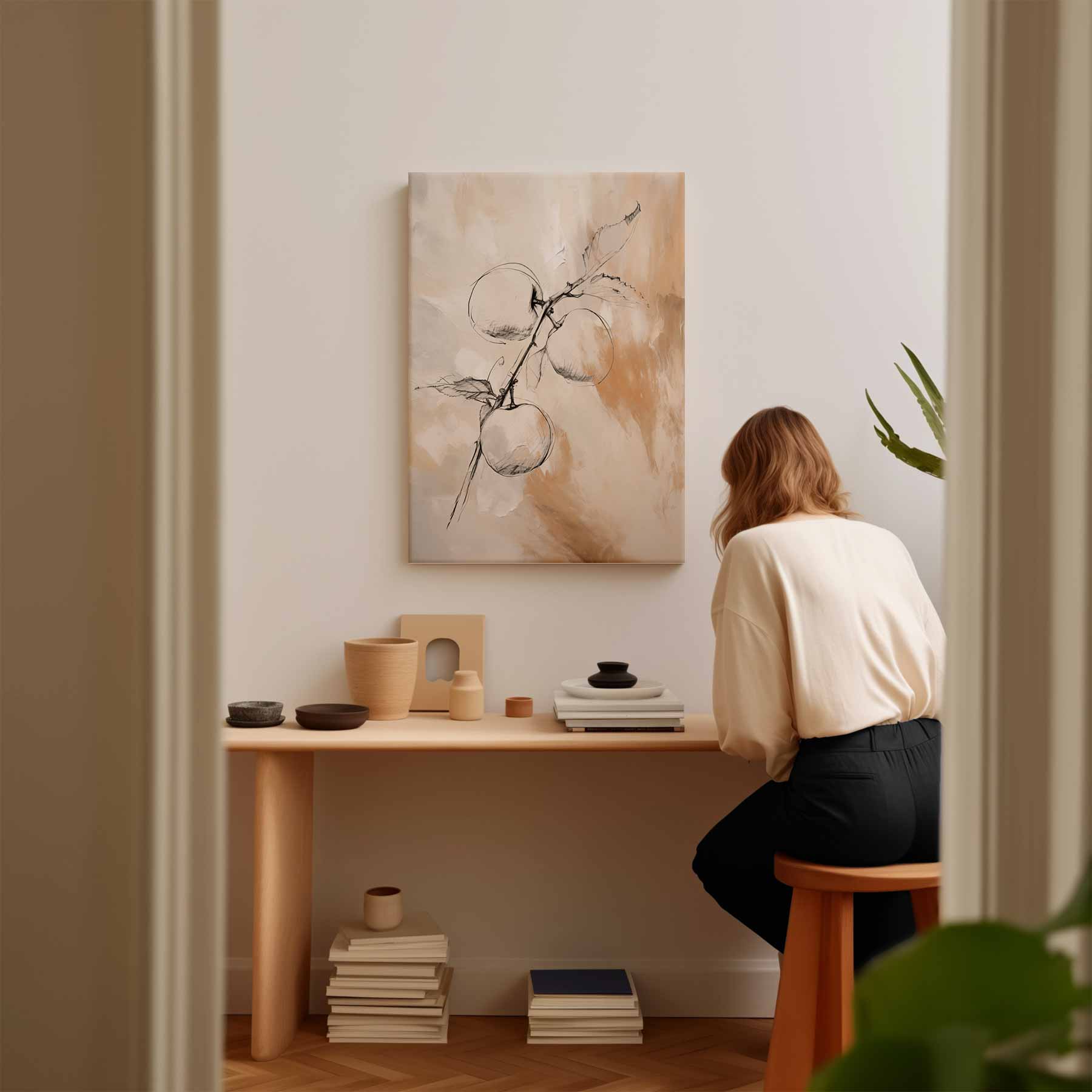 Elegante Appelstudie Kunstwerk-canvas-dibond-plexiglas-wanddecoratie-WallArtistic